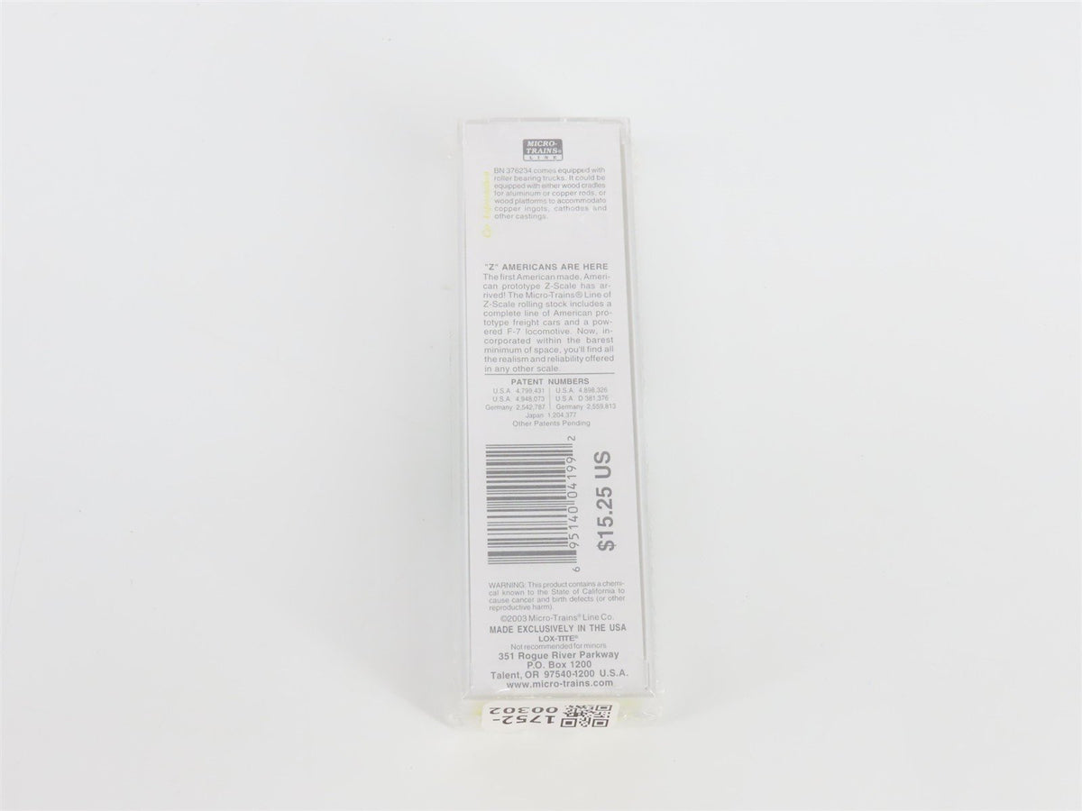 Z Scale Micro-Trains MTL 14212-2 BN Burlington Northern 50&#39; Box Car #376234