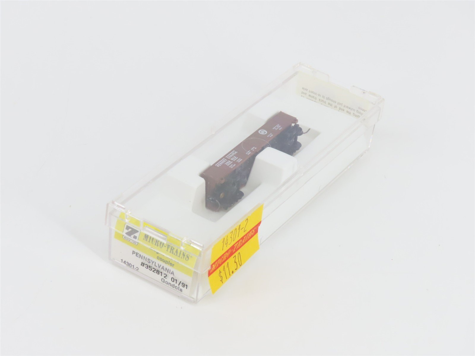 Z Scale Micro-Trains MTL 14301-2 PRR Pennsylvania Gondola #352812