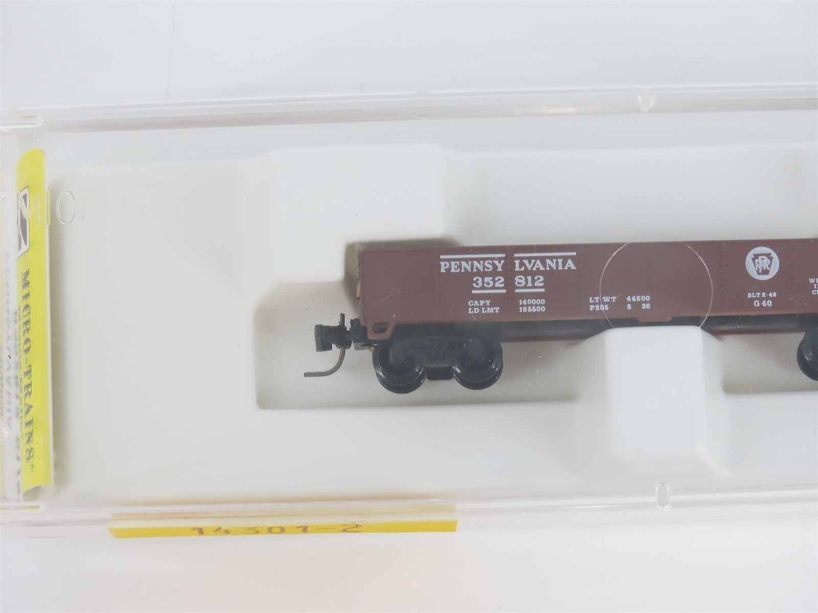 Z Scale Micro-Trains MTL 14301-2 PRR Pennsylvania Gondola #352812