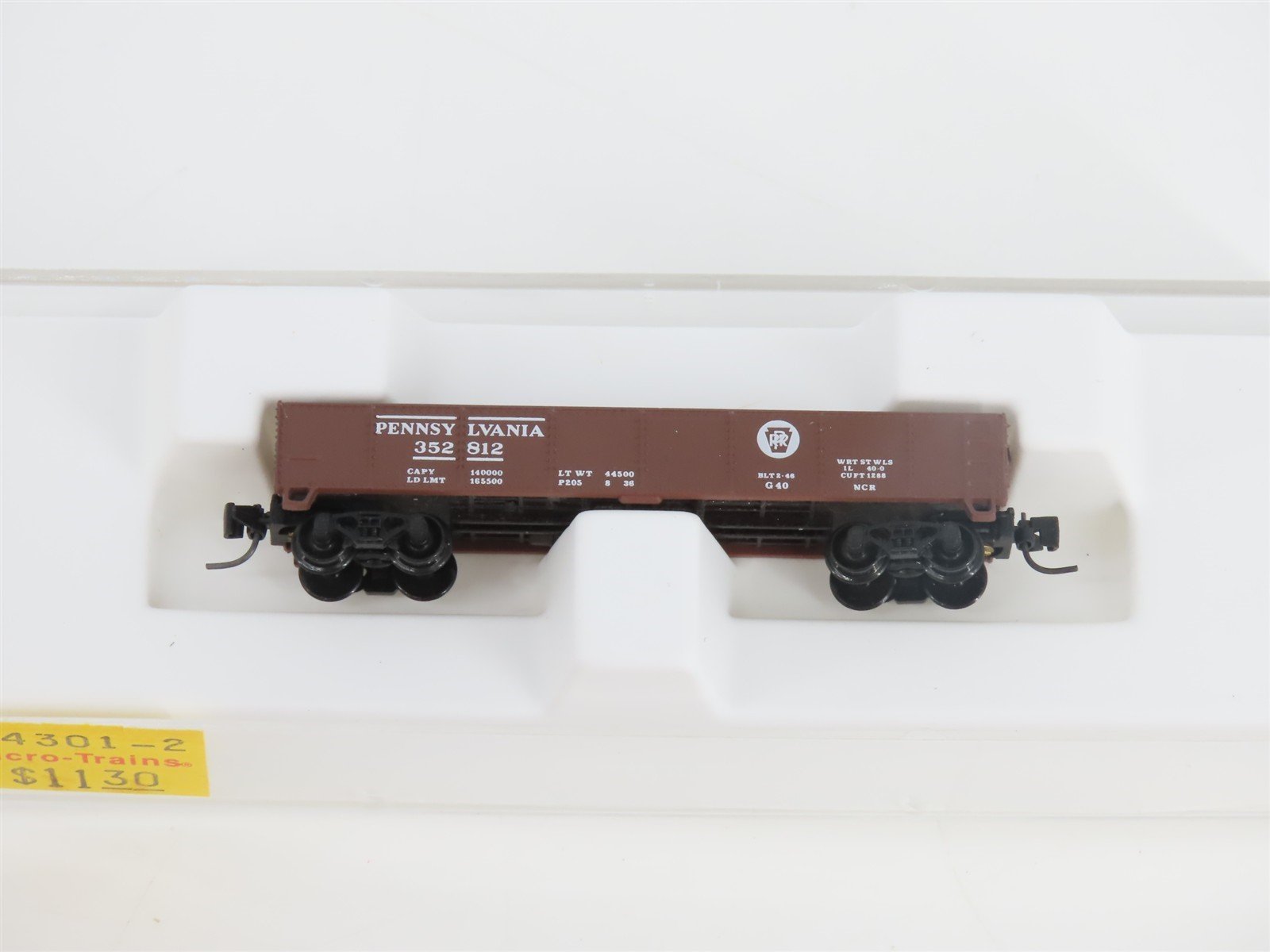 Z Scale Micro-Trains MTL 14301-2 PRR Pennsylvania Gondola #352812
