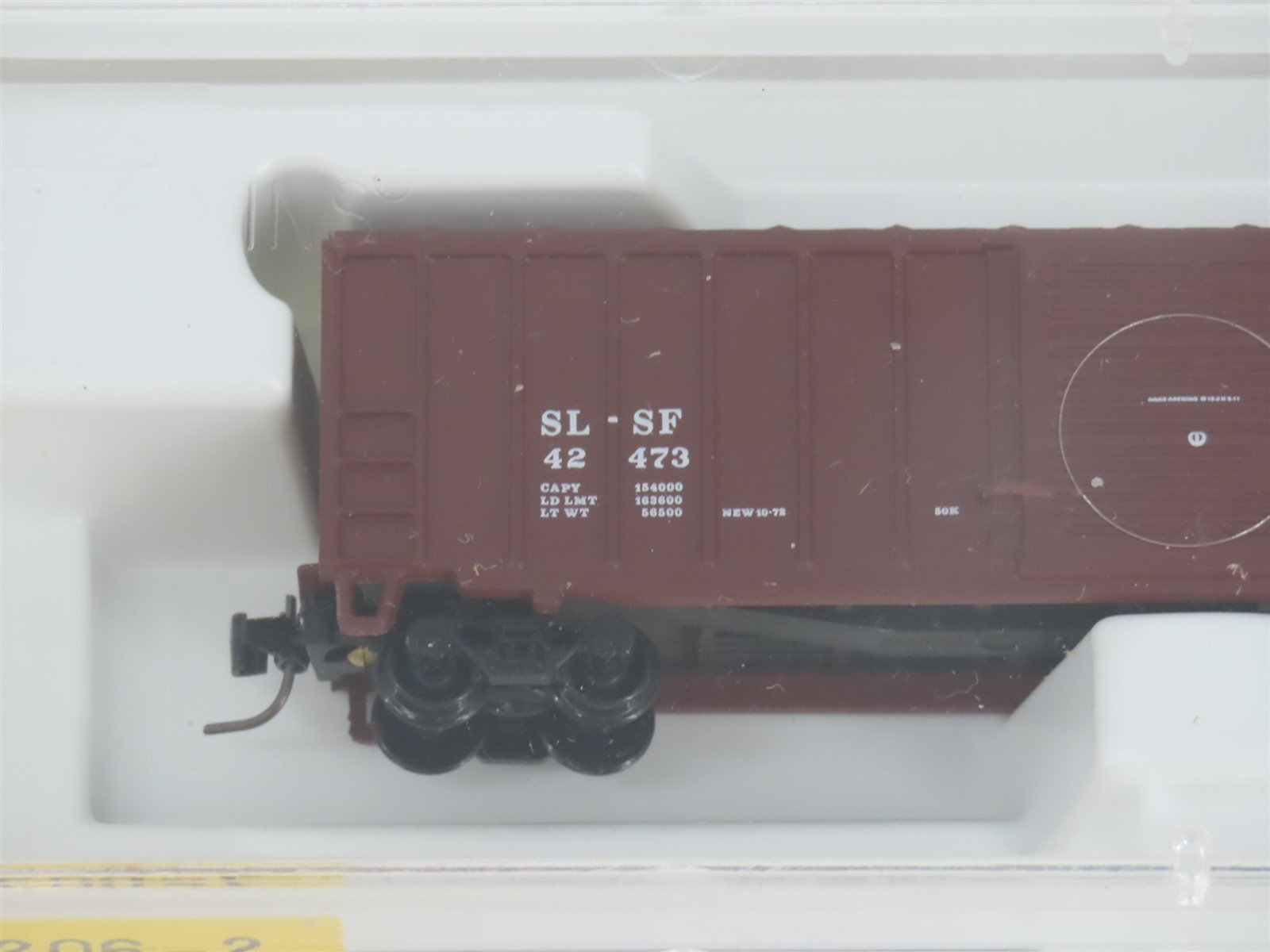Z Scale Kadee Micro-Trains MTL 14206-2 SL-SF Frisco Ribside Box Car #42473