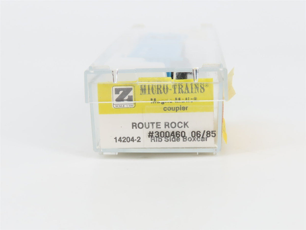 Z Scale Kadee Micro-Trains MTL 14204-2 ROCK Route Rock Ribside Box Car #300460