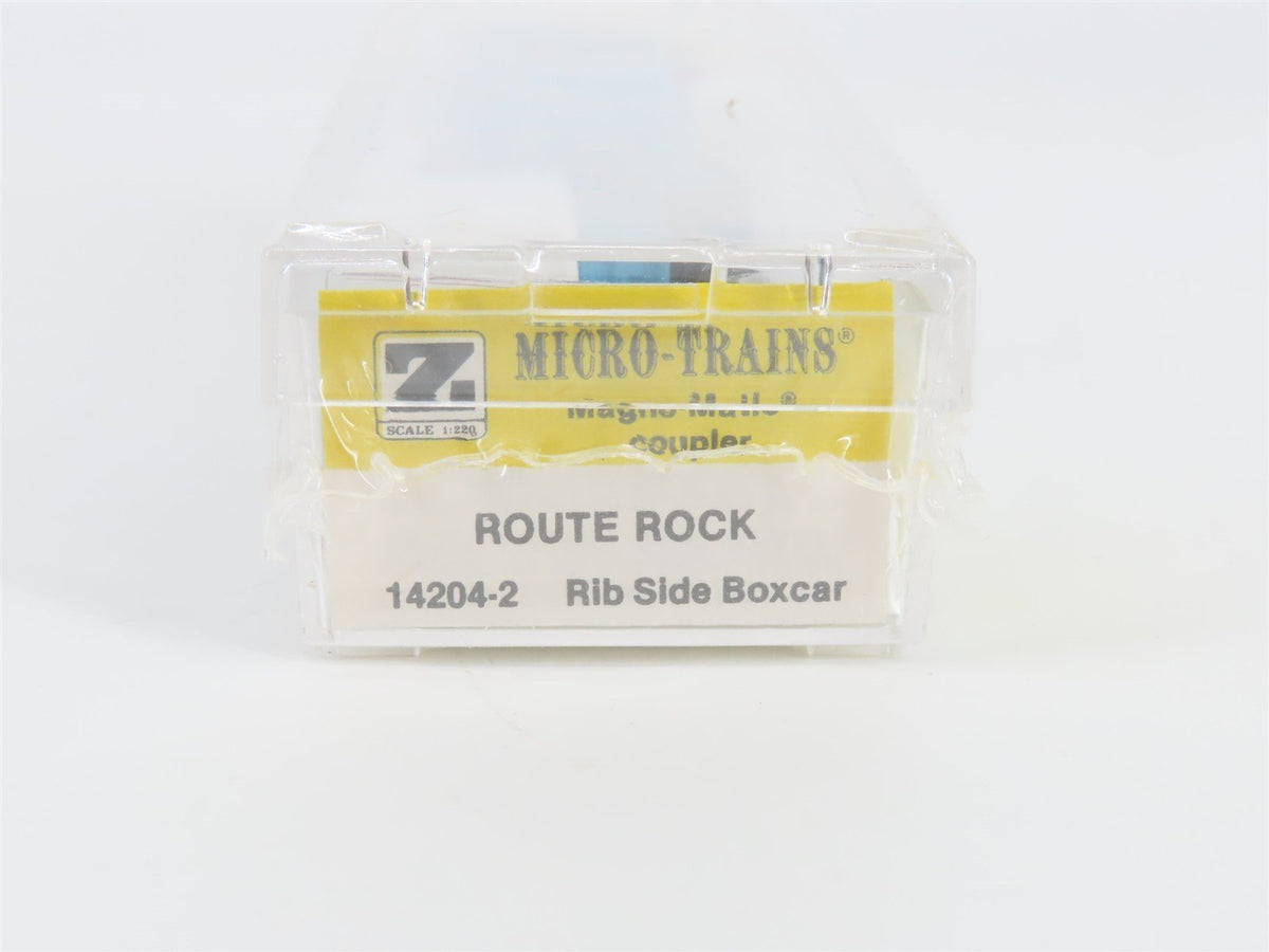 Z Scale Kadee Micro-Trains MTL 14204-2 ROCK Route Rock Ribside Box Car #300490