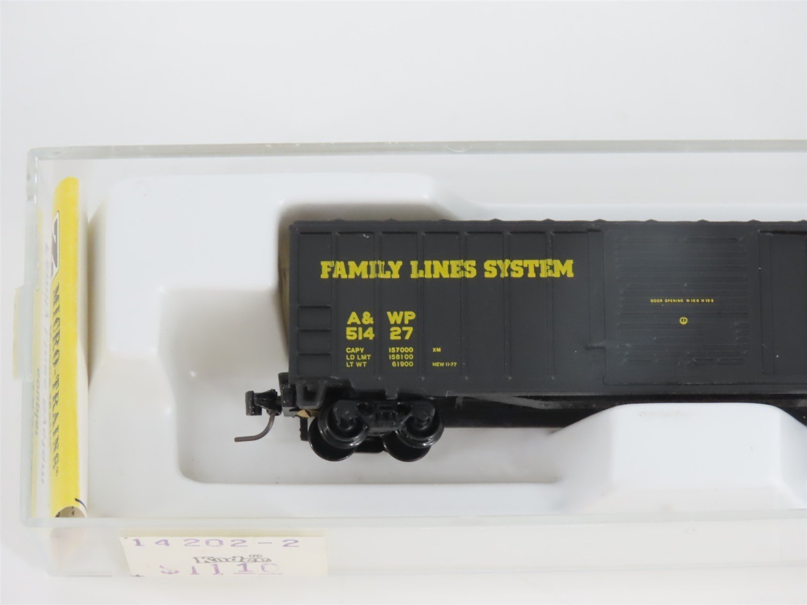 Z Scale Kadee Micro-Trains MTL 14202-2 A&WP Family Lines System Box Car #51427