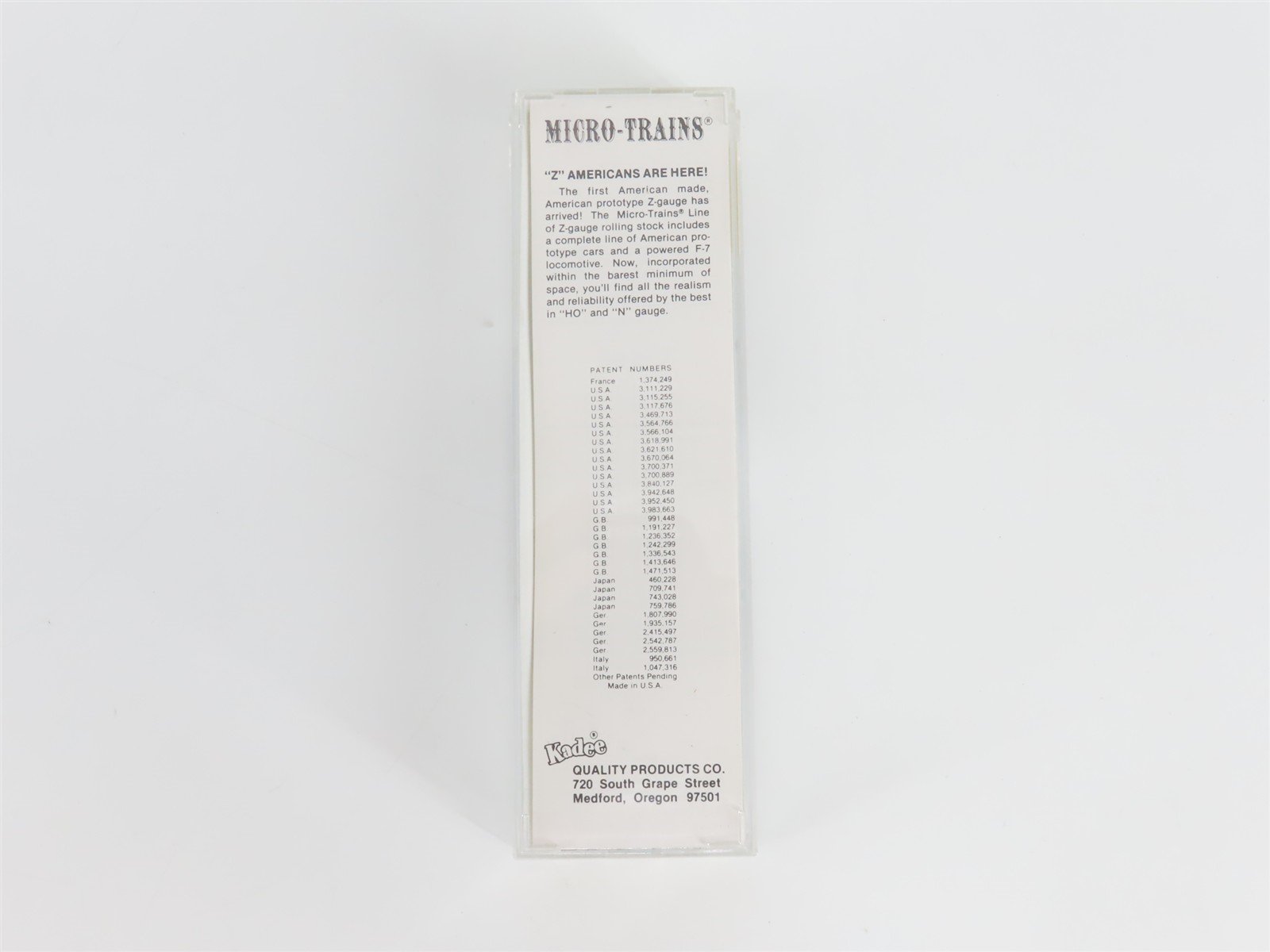 Z Scale Kadee Micro-Trains MTL 14202-2 A&WP Family Lines System Box Car #51427