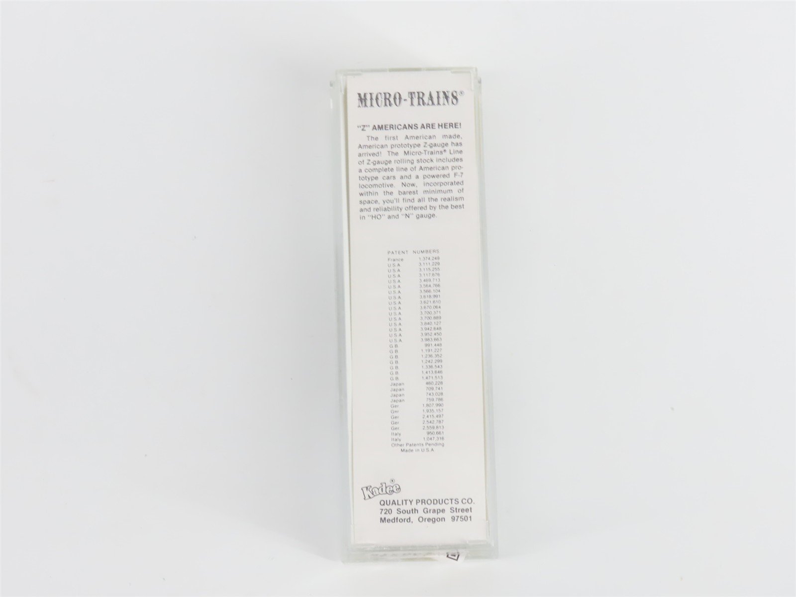 Z Scale Kadee Micro-Trains MTL 14202-2 A&WP Family Lines System Box Car #51427