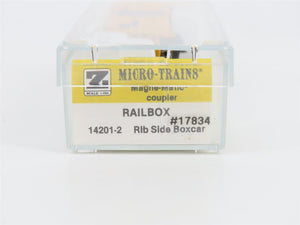 Z Scale Kadee Micro-Trains MTL 14201-2 RBOX Railbox Ribside Box Car #17834