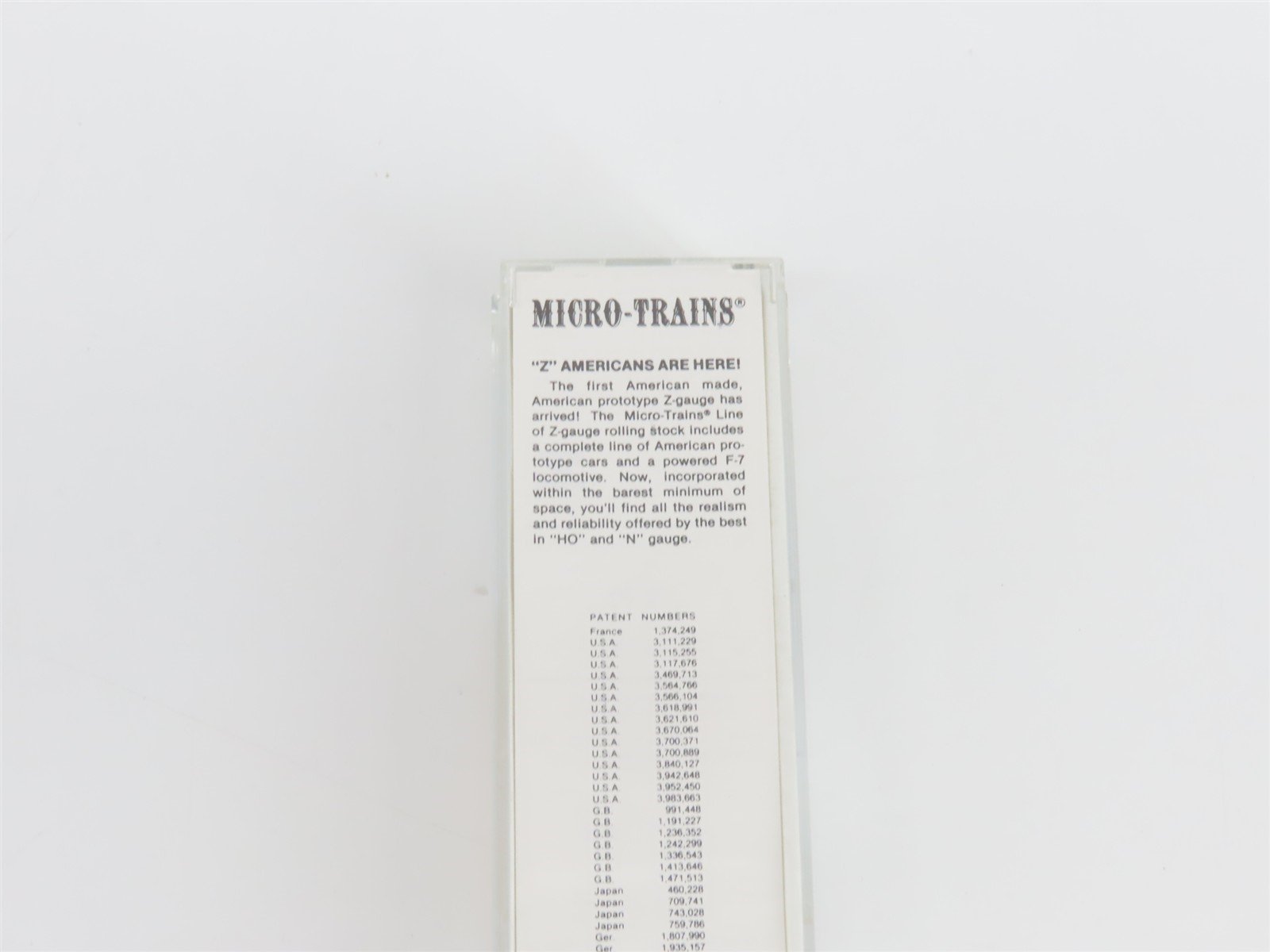 Z Scale Kadee Micro-Trains MTL 14201-2 RBOX Railbox Ribside Box Car #17834