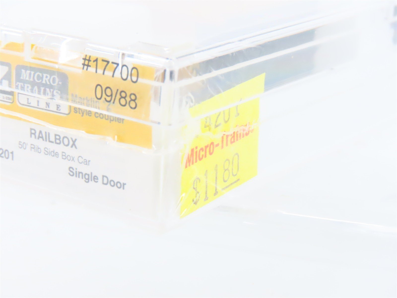 Z Scale Micro-Trains MTL 14201 RBOX Railbox 50' Ribside Box Car #17700
