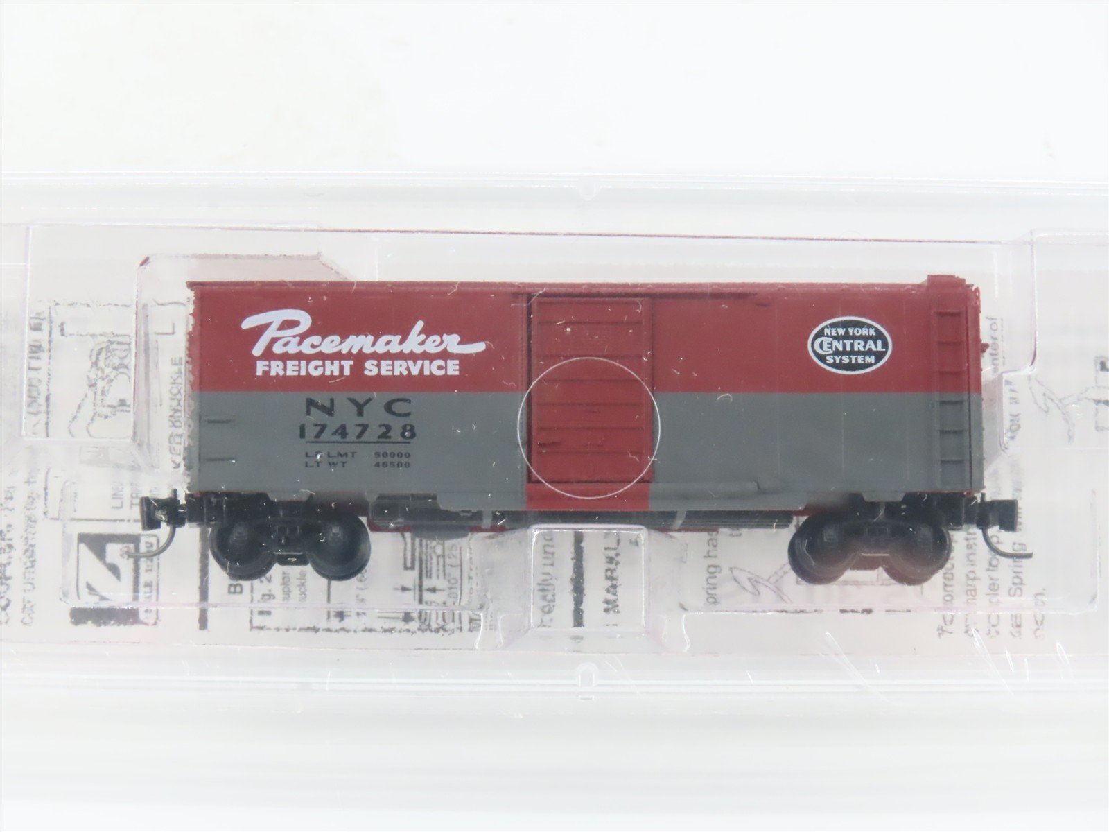 Z Scale Micro-Trains MTL 14149-2 NYC Pacemaker 40' Single Door Box Car #174728