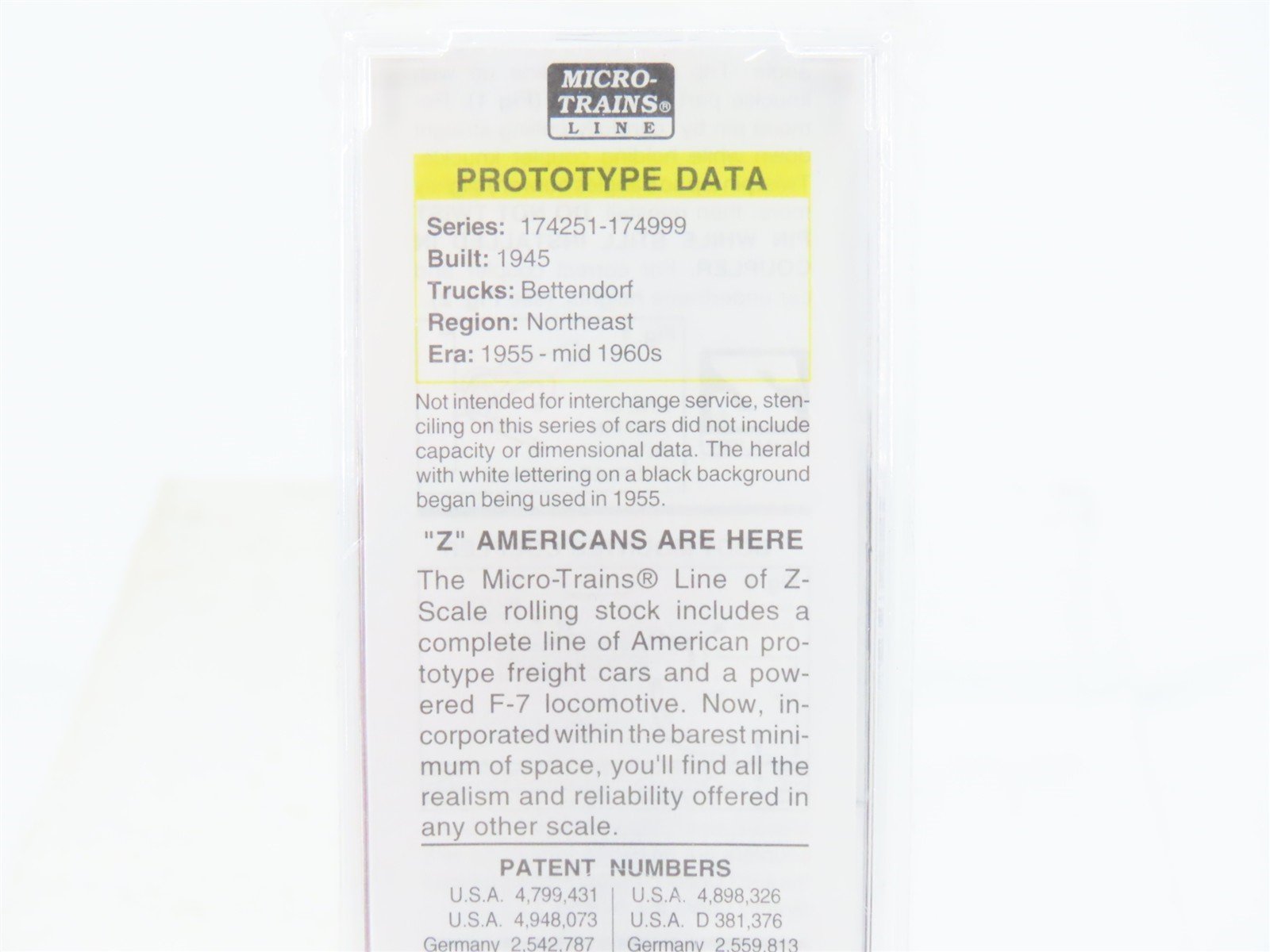 Z Scale Micro-Trains MTL 14149-2 NYC Pacemaker 40' Single Door Box Car #174728