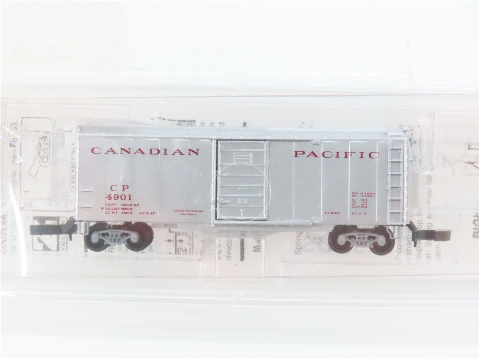 Z Scale Micro-Trains MTL 14150 CP Canadian Pacific 40' Single Door Box Car #4901