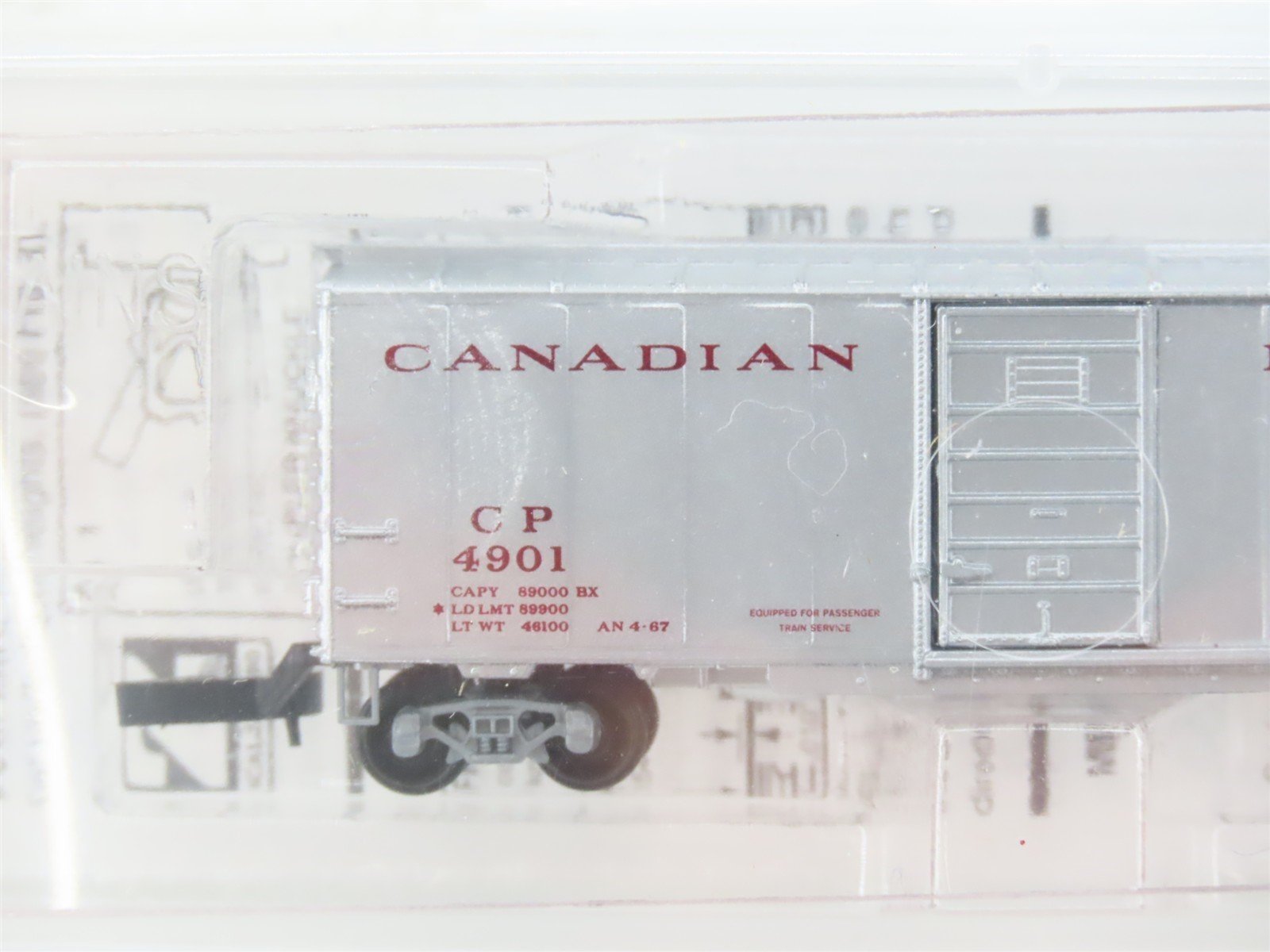 Z Scale Micro-Trains MTL 14150 CP Canadian Pacific 40' Single Door Box Car #4901