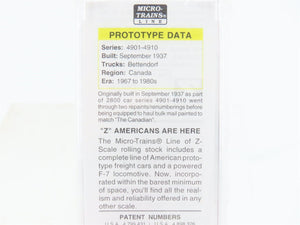 Z Scale Micro-Trains MTL 14150 CP Canadian Pacific 40' Single Door Box Car #4901