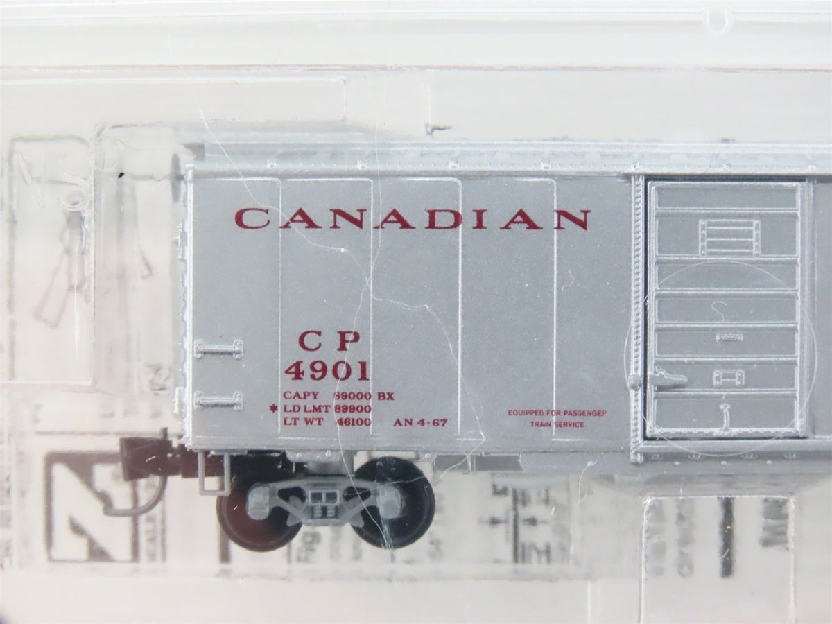 Z Scale Micro-Trains MTL 14150-2 CP Canadian Pacific 40&#39; Single Door Boxcar 4901