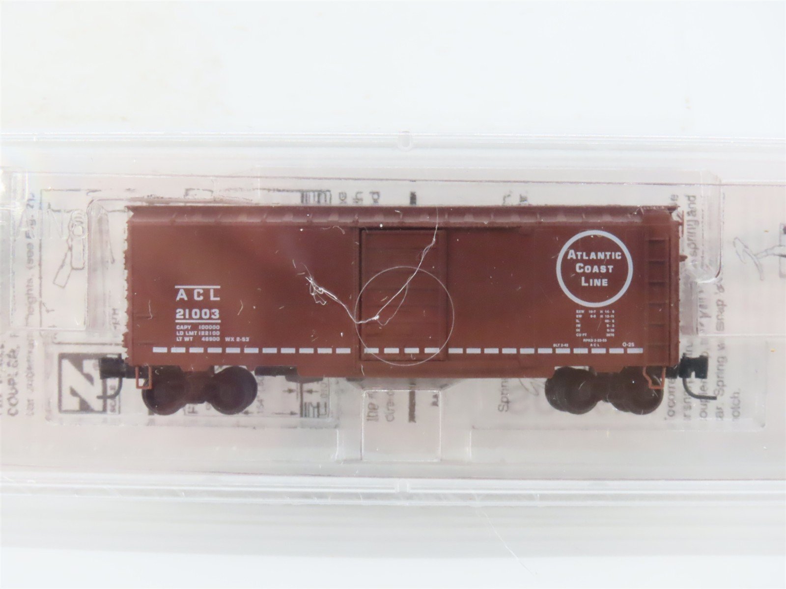 Z Scale Micro-Trains MTL 50000530 ACL Atlantic Coast Line 40' Box Car #21003