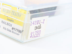 Z Scale Kadee Micro-Trains MTL 14201-2 RBOX Railbox Ribside Box Car #17700