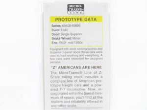 Z Scale Micro-Trains MTL 14148-2 D&RGW Rio Grande 40' Single Door Box Car #69789