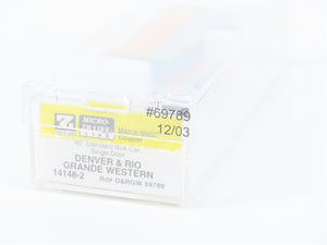 Z Scale Micro-Trains MTL 14148-2 D&RGW Rio Grande 40' Single Door Box Car #69789