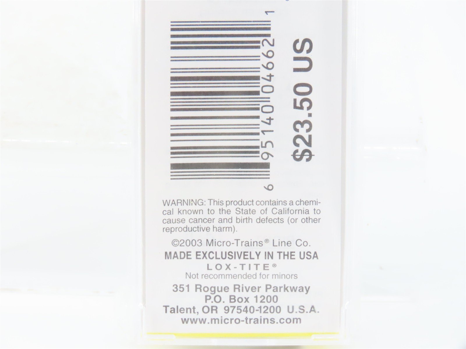 Z Scale Micro-Trains MTL 14148 D&RGW Rio Grande 40' Single Door Box Car #69789