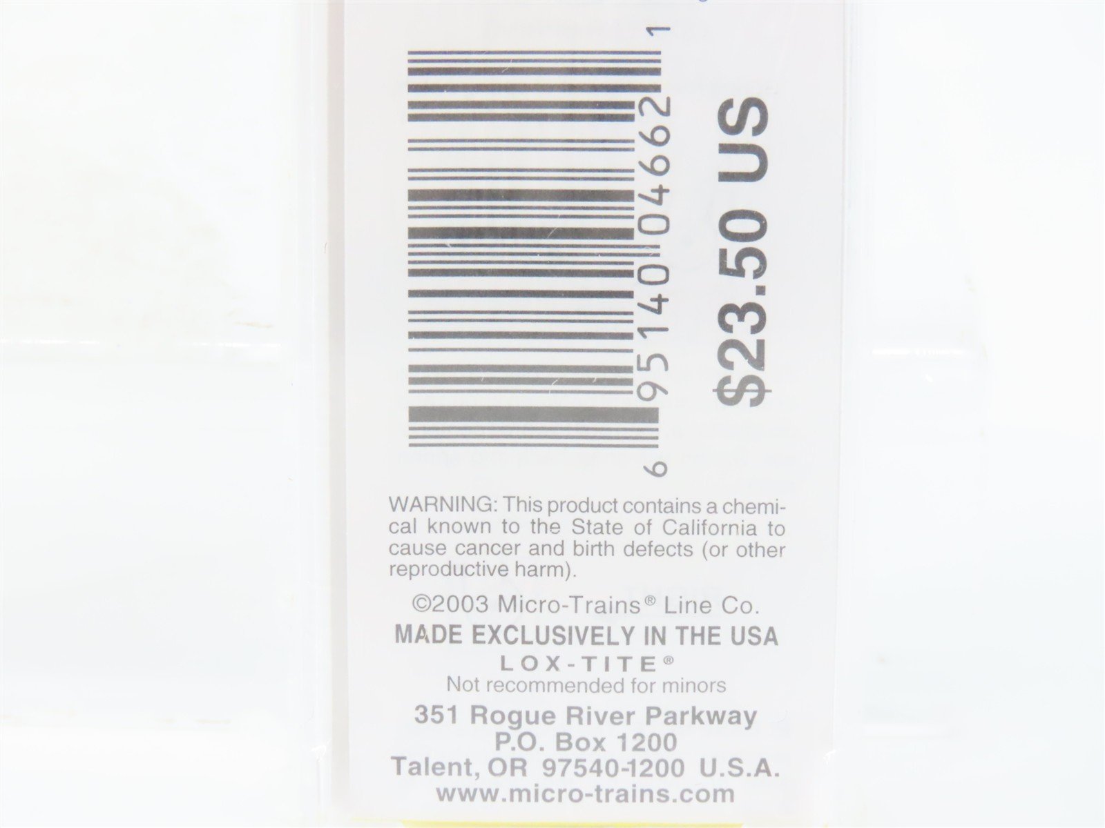 Z Scale Micro-Trains MTL 14148 D&RGW Rio Grande 40' Single Door Box Car #69789