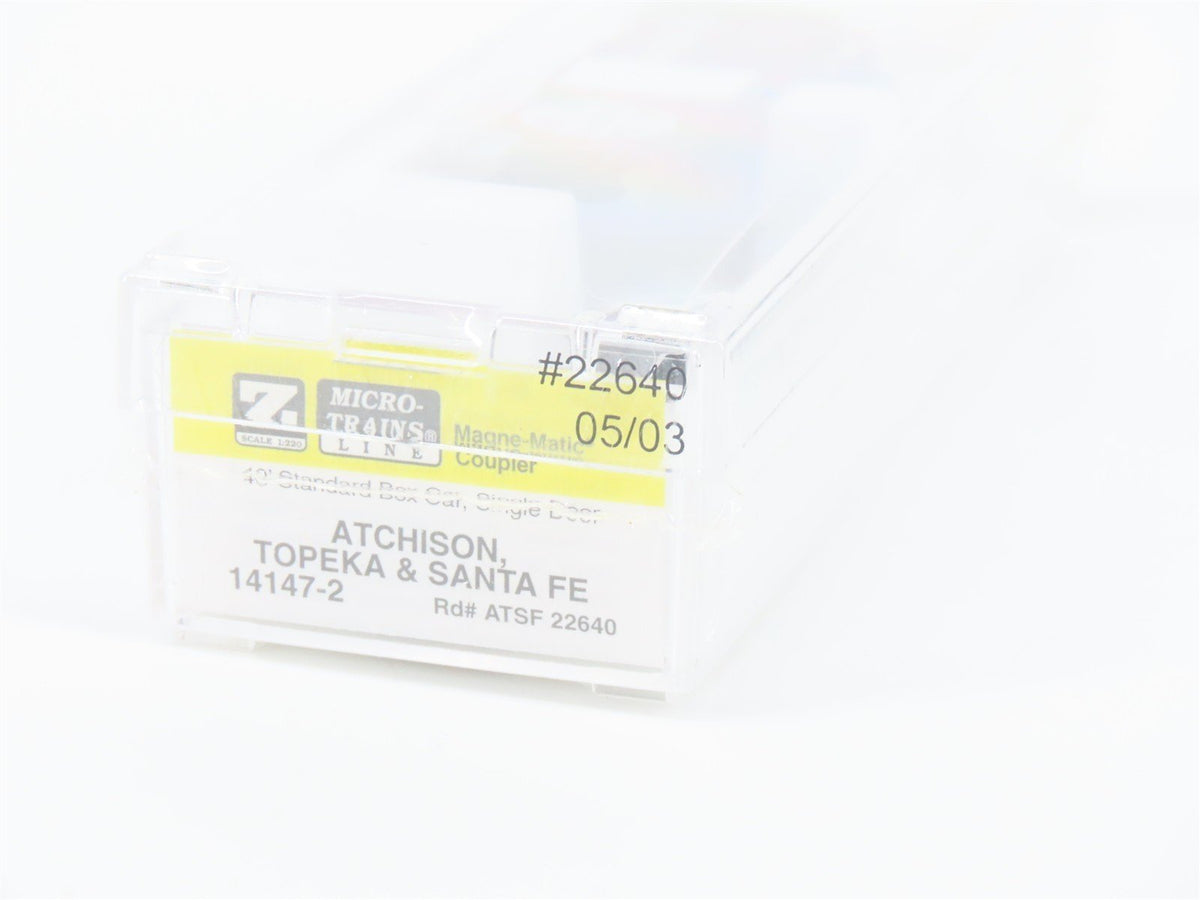 Z Scale Micro-Trains MTL 14147-2 ATSF Santa Fe 40&#39; Single Door Box Car #22640