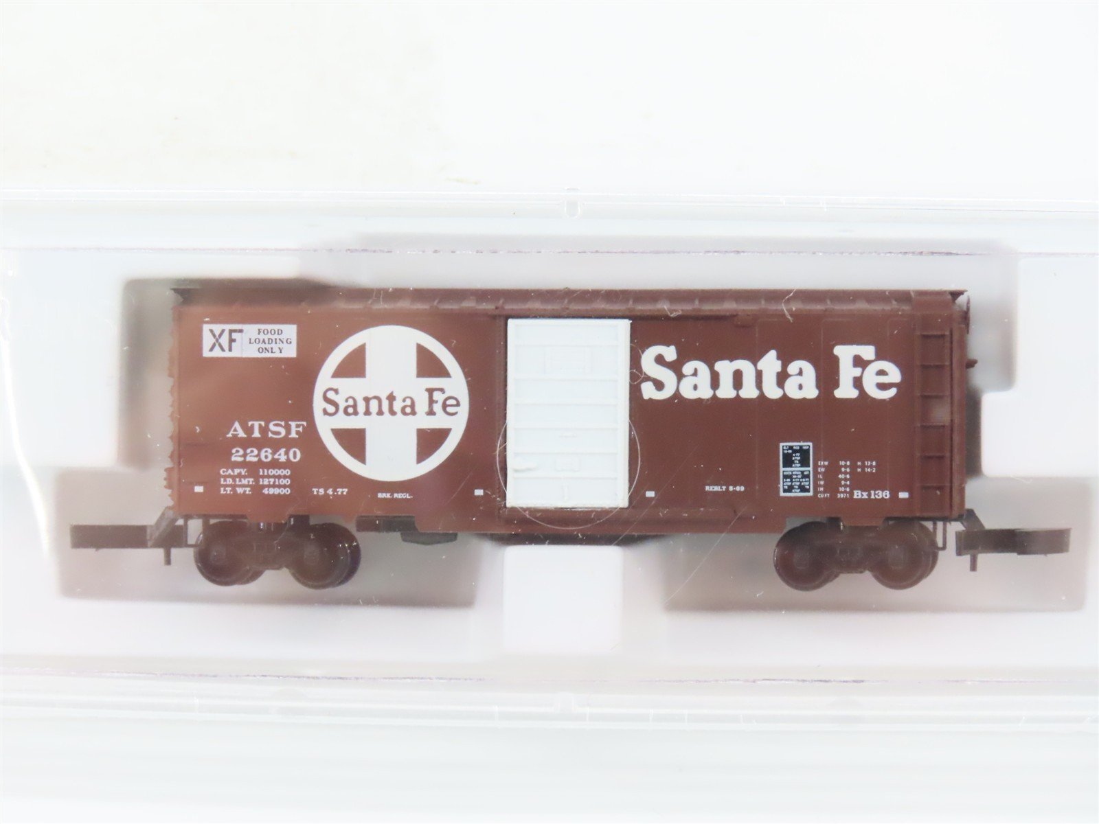 Z Scale Micro-Trains MTL 14147 ATSF Santa Fe 40' Single Door Box Car #22640