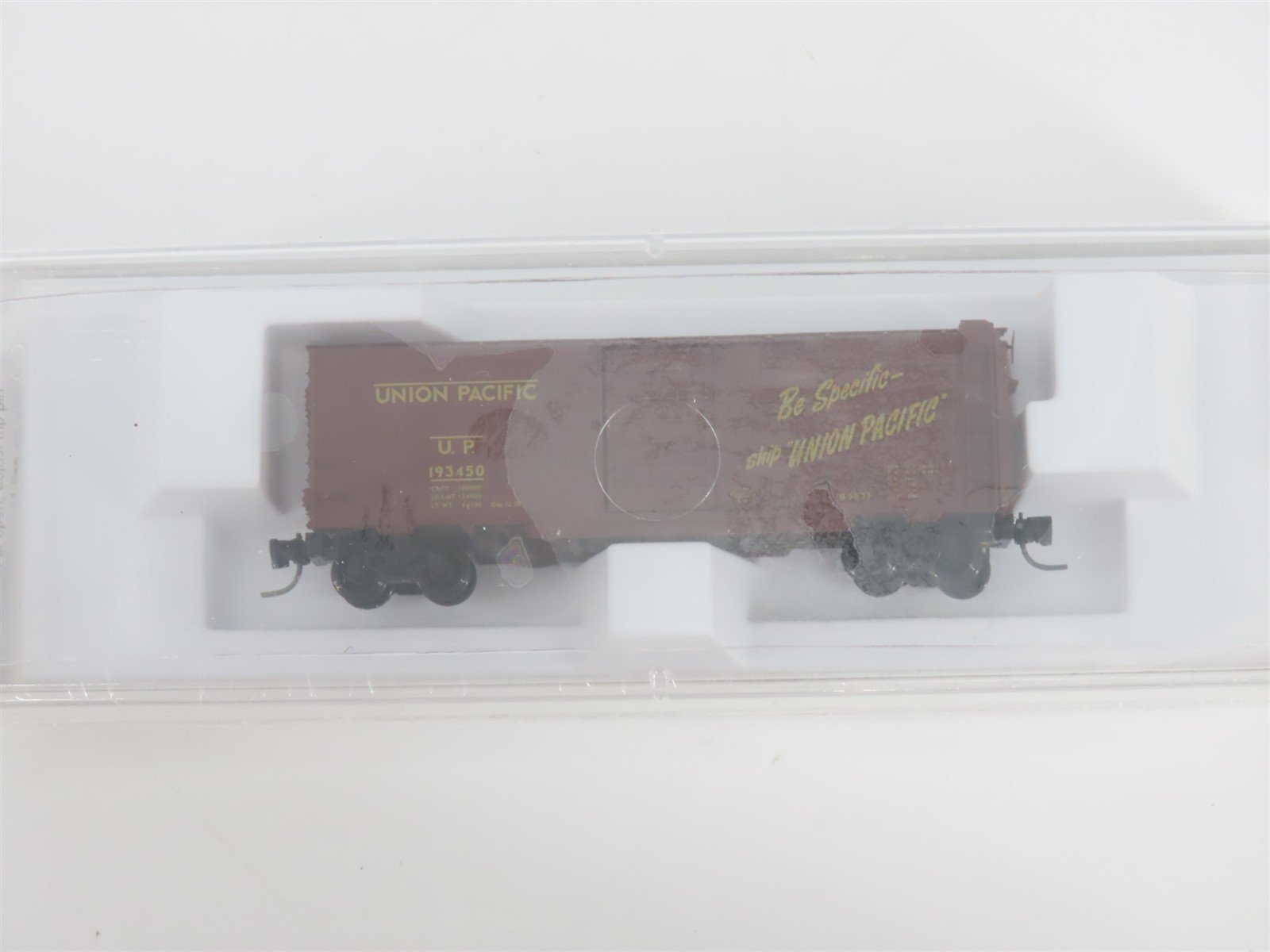 Z Scale Micro-Trains MTL 14145-2 UP Union Pacific Be Specific 40' Boxcar #193450