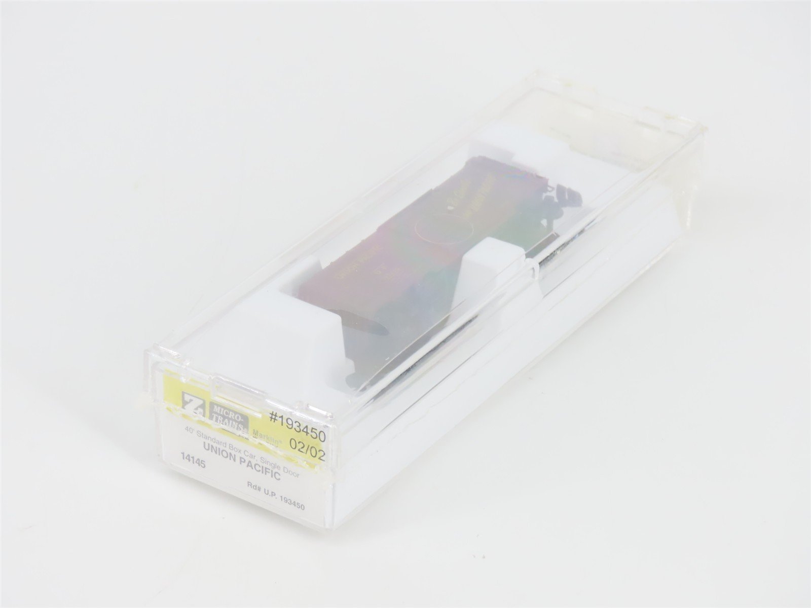 Z Scale Micro-Trains MTL 14145 UP Union Pacific Be Specific 40' Box Car #193450