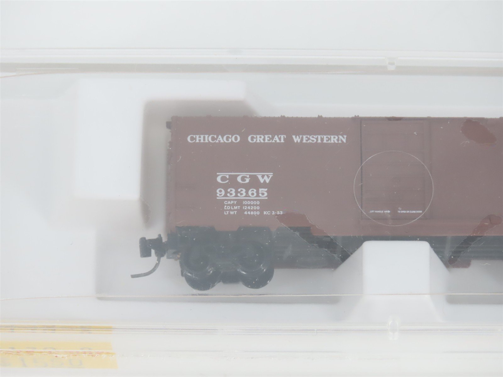 Z Scale Micro-Trains MTL 14139-2 CGW Chicago Great Western 40' Box Car #93365