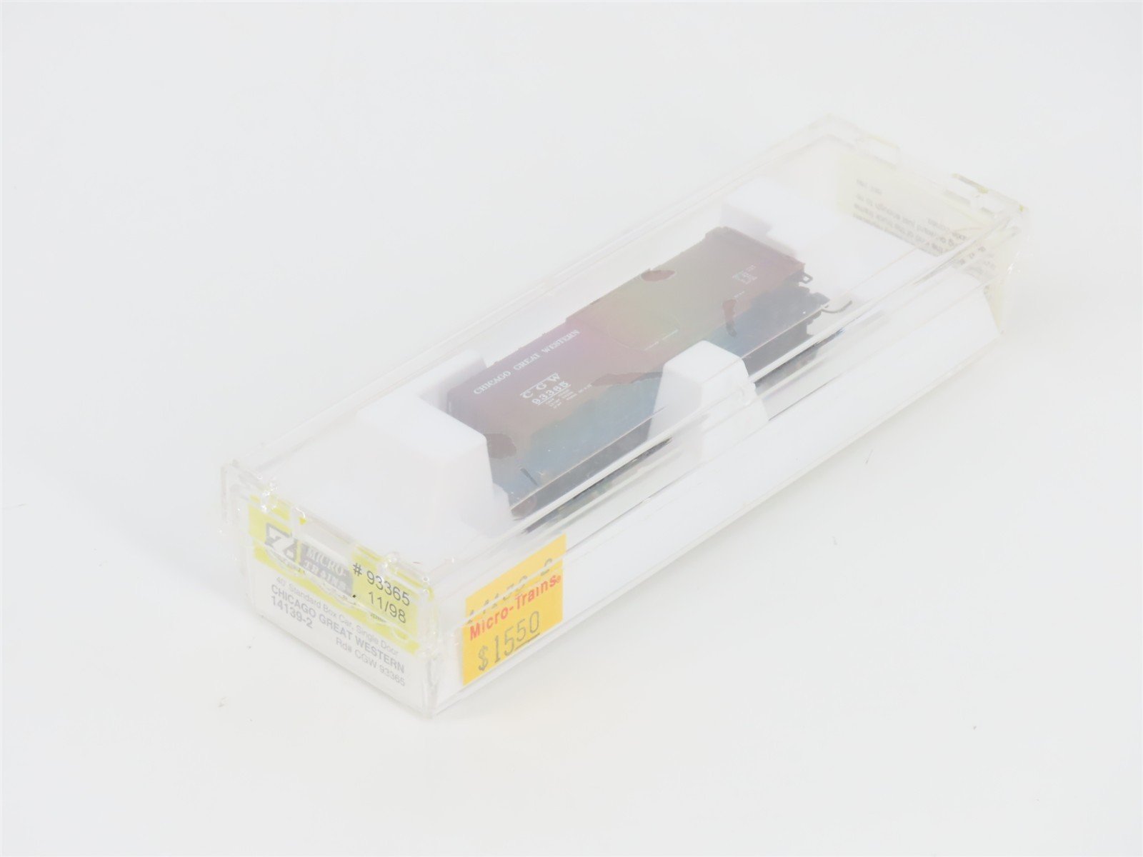 Z Scale Micro-Trains MTL 14139-2 CGW Chicago Great Western 40' Box Car #93365
