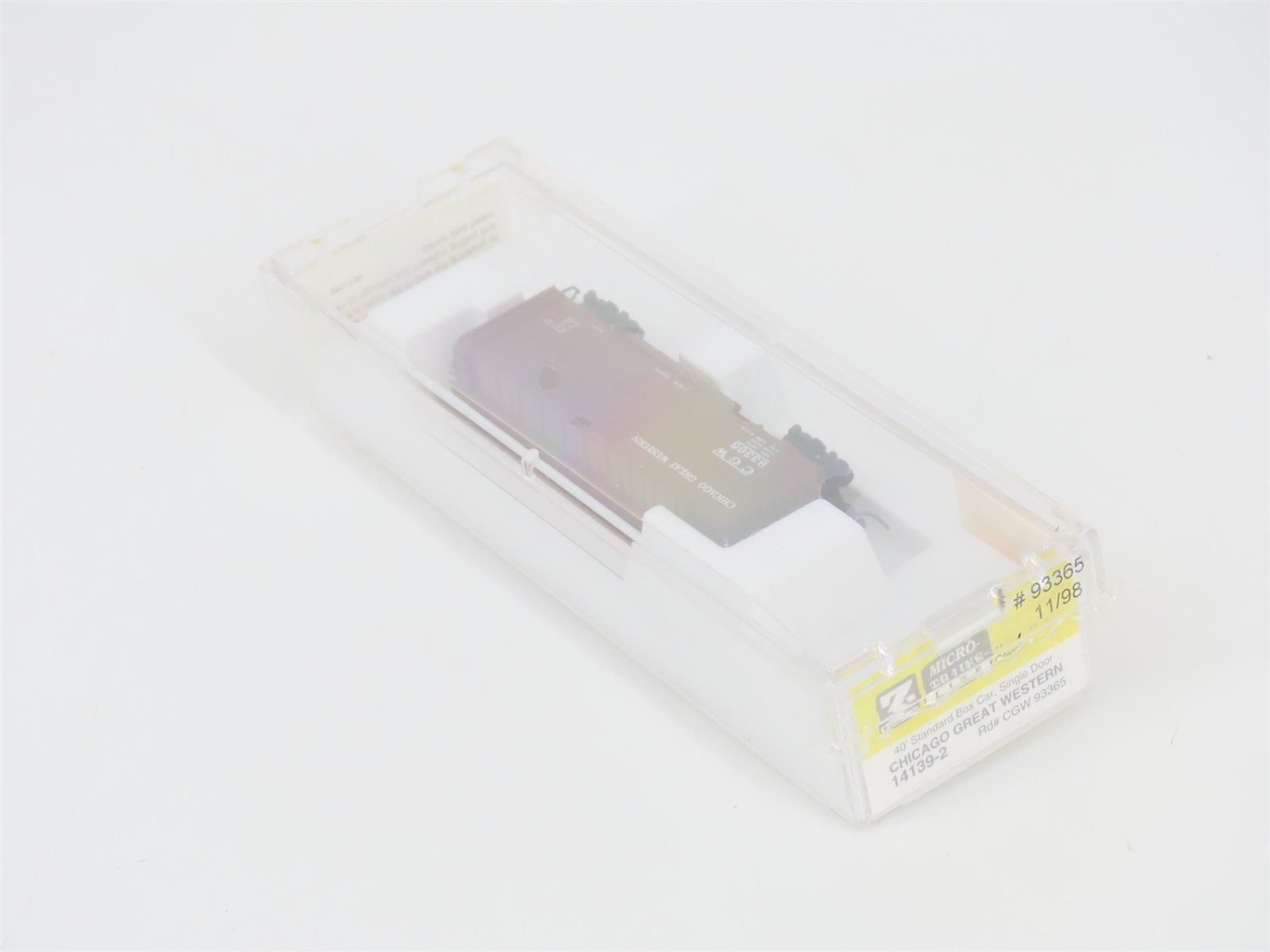 Z Scale Micro-Trains MTL 14139-2 CGW Chicago Great Western 40' Box Car #93365