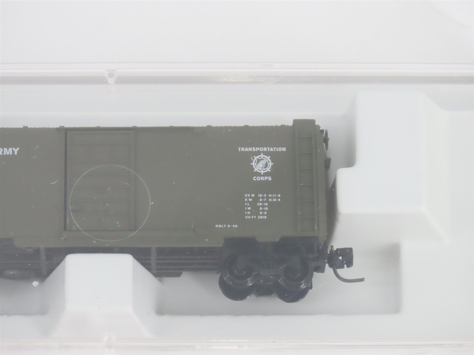 Z Scale Micro-Trains MTL 14138-2 USAX United States Army 40' Box Car #24678