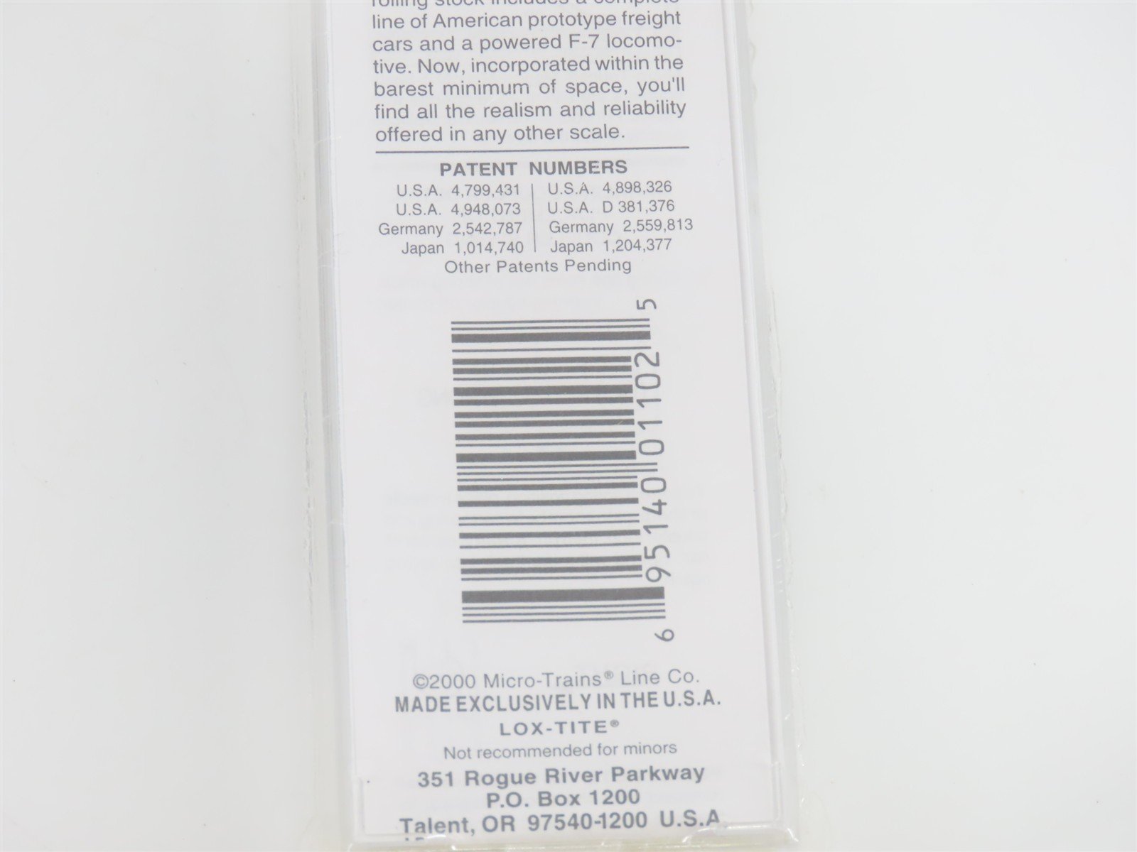 Z Scale Micro-Trains MTL 14137-2 DAFX United States Air Force 40' Box Car #26475