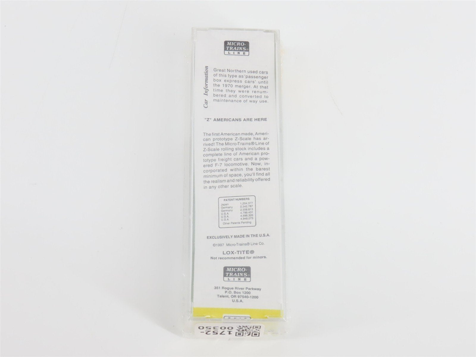 Z Scale Micro-Trains MTL 14134-2 GN Great Northern 40' Single Door Box Car #2538