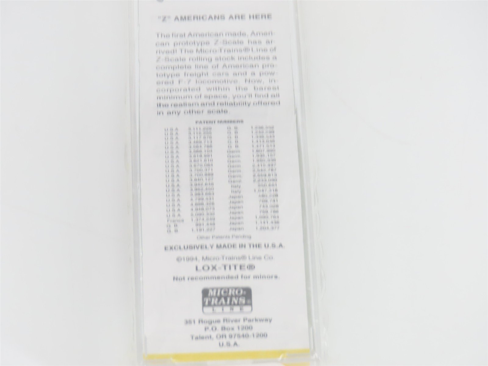 Z Scale Micro-Trains MTL 14132-2 B&O Baltimore & Ohio 40' Box Car #465000