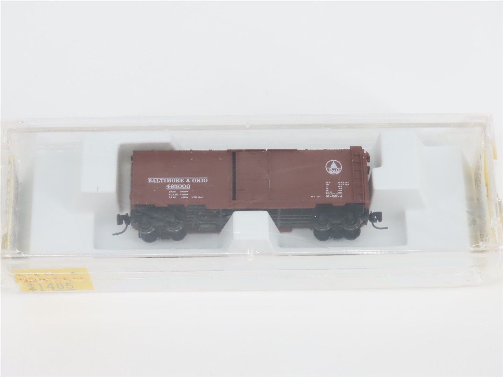 Z Scale Micro-Trains MTL 14132-2 B&O Baltimore & Ohio 40' Box Car #465000