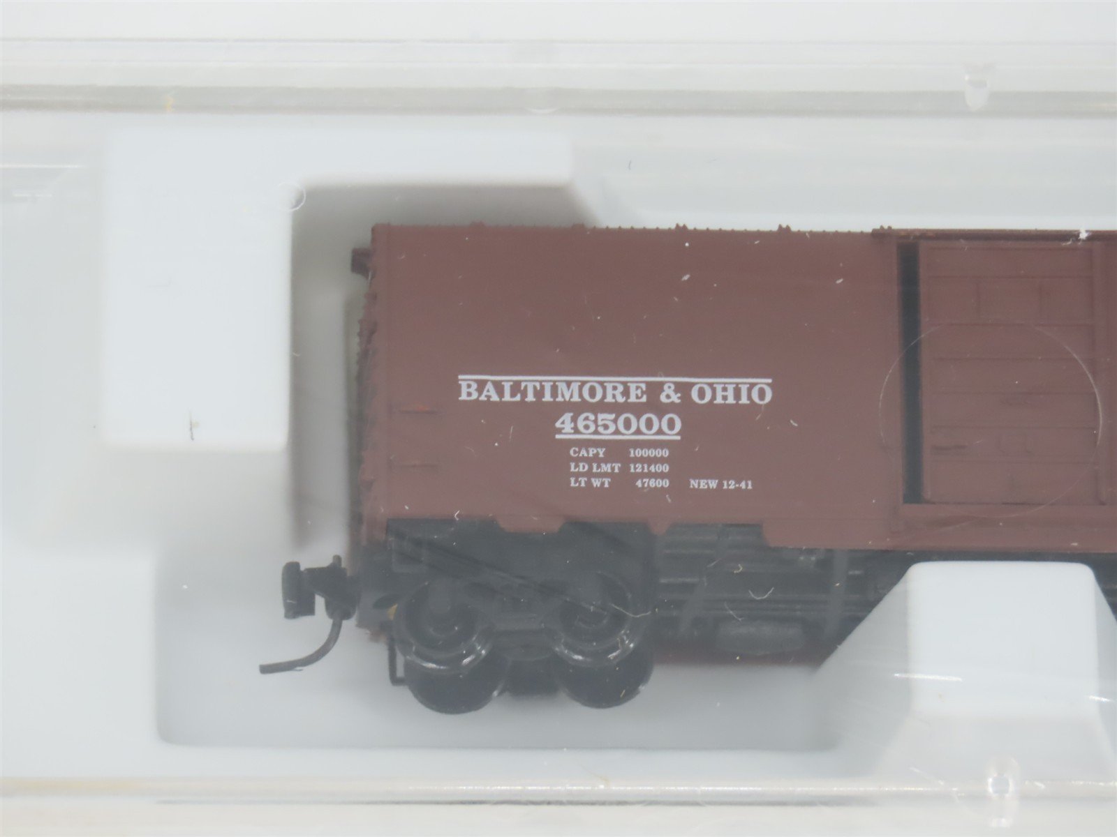 Z Scale Micro-Trains MTL 14132-2 B&O Baltimore & Ohio 40' Box Car #465000