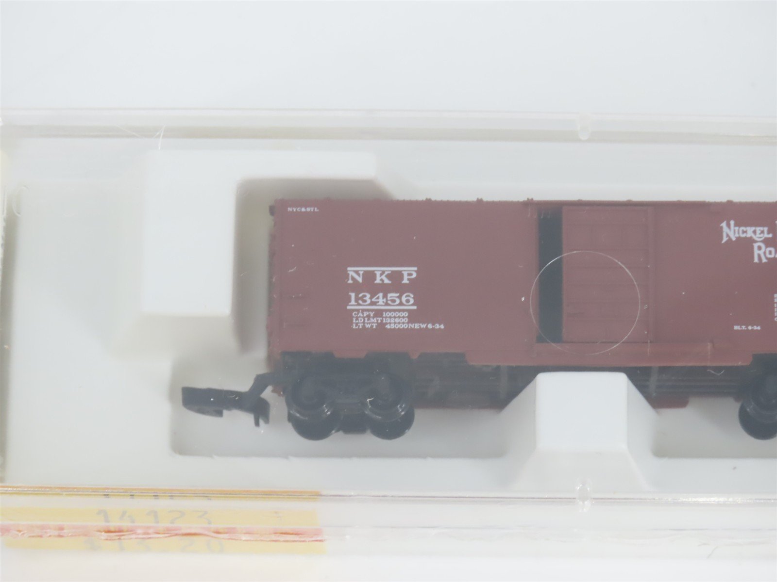 Z Scale Micro-Trains MTL 14123 NKP Nickel Plate Road 40' Box Car #13456