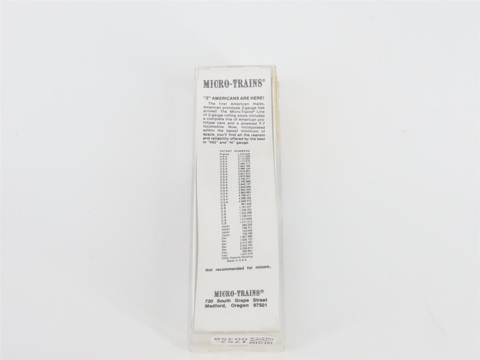 Z Scale Micro-Trains MTL 14123-2 NKP Nickel Plate Road 40' Box Car #13456