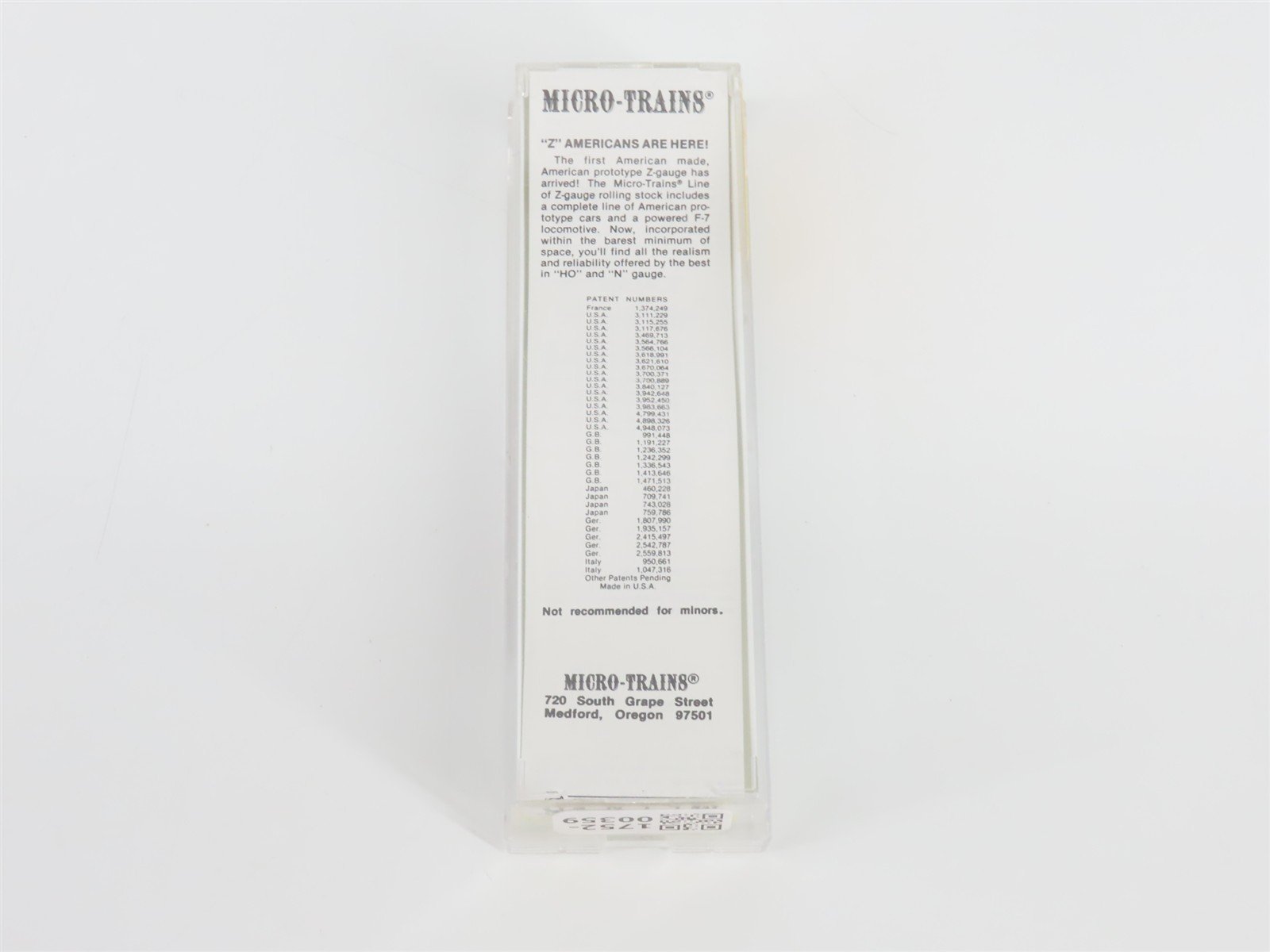 Z Scale Micro-Trains MTL 14124-2 SAL Orange Blossom Special 40' Box Car #17075