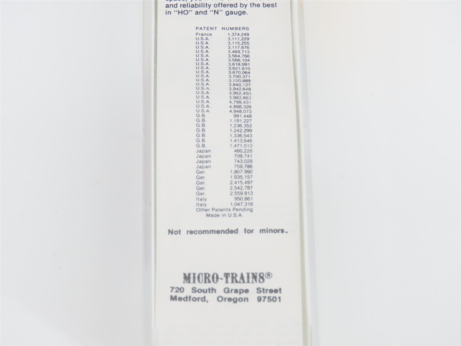 Z Scale Micro-Trains MTL 14124-2 SAL Orange Blossom Special 40' Box Car #17075