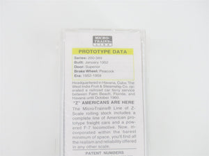 Z Scale Micro-Trains MTL 14126 WIF West India Fruit 40' Single Door Box Car #210
