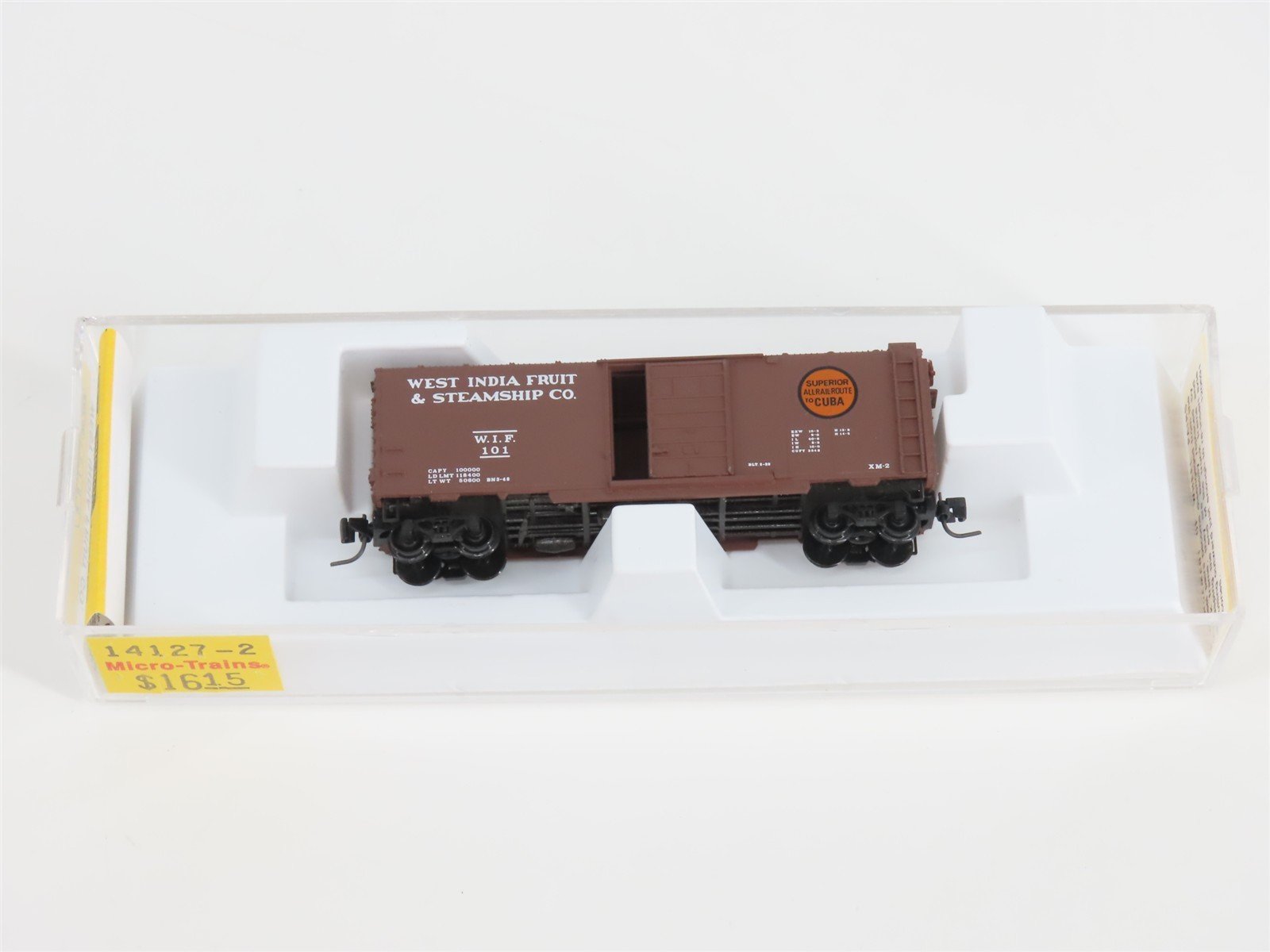 Z Scale Micro-Trains MTL 14127-2 WIF "All Rail Route To Cuba" 40' Box Car #101