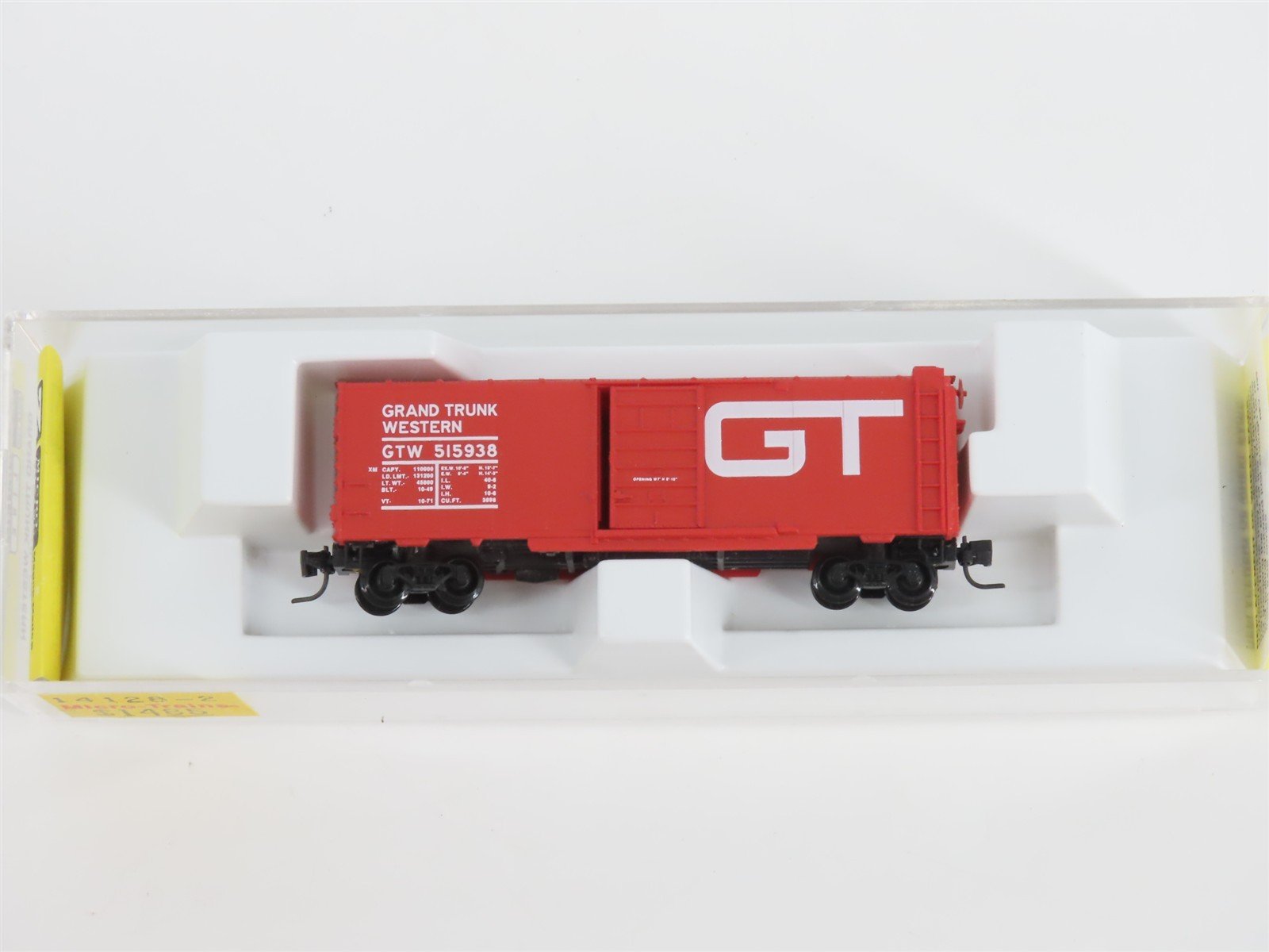 Z Scale Micro-Trains MTL 14128-2 GTW Grand Trunk Western 40' Box Car #515938