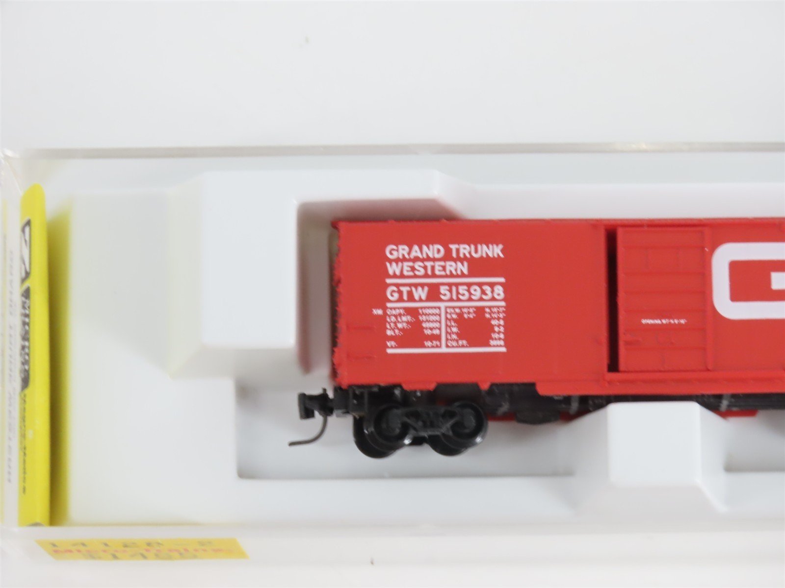Z Scale Micro-Trains MTL 14128-2 GTW Grand Trunk Western 40' Box Car #515938