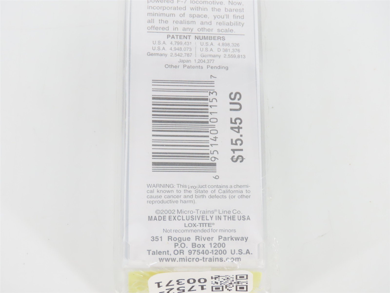 Z Scale Micro-Trains MTL 14417-2 GN Great Northern Single Dome Tank Car #X-1155