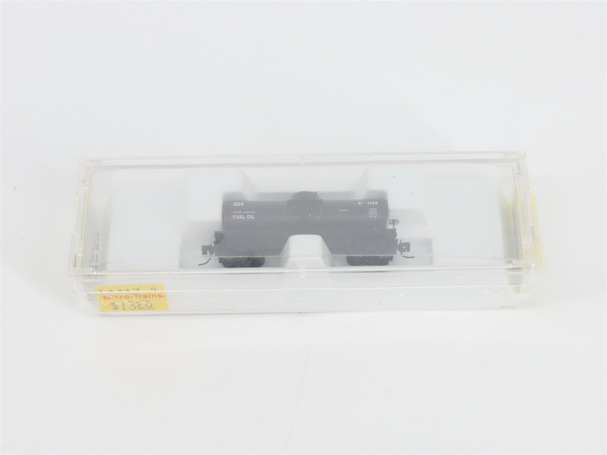 Z Scale Micro-Trains MTL 14417-2 GN Great Northern Single Dome Tank Car #X-1153
