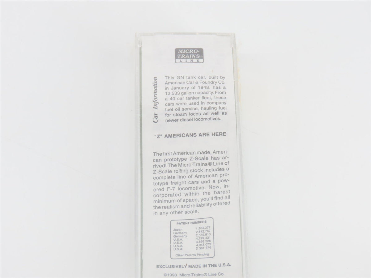 Z Scale Micro-Trains MTL 14417-2 GN Great Northern Single Dome Tank Car #X-1153