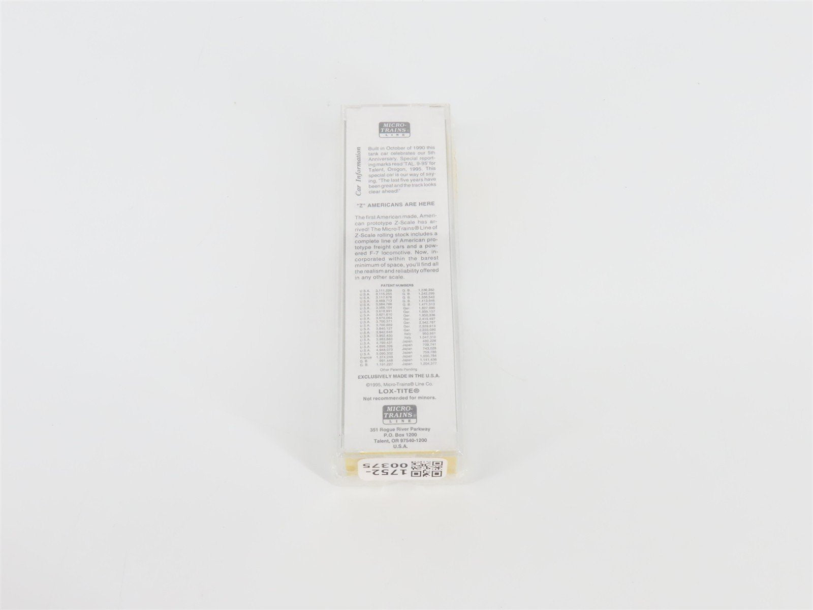 Z Scale Micro-Trains MTL 14415-2 5th Anniversary Single Dome Tank Car #1995